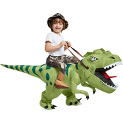 万圣节儿童服装搞怪动物，恐龙坐骑玩具充气霸王龙，小恐龙衣服儿童男