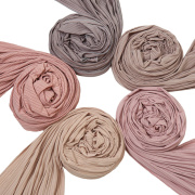 马来西亚螺纹棉透气头巾，春夏季纯色棉质，柔软围巾vs288