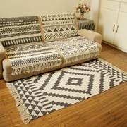 北欧地毯家用客厅沙发茶几毯卧室床边长条床前地垫门垫可机洗时尚