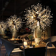 复古工业风装饰吊灯个性创意loft餐厅，岛台店铺商用挑高楼梯复式灯