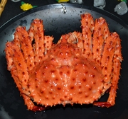 智利帝王蟹小规格熟冻蟹进口新鲜1斤装海鲜赤王迷你帝王蟹