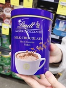 澳洲直邮Lindt瑞士莲牛奶巧克力屑热巧克力210g热可可粉2件包直邮