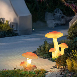 太阳能草坪灯户外防水动物灯花园布置庭院灯蘑菇灯室外园林景观灯