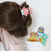 gukuali卡通海绵宝宝造型发可爱少女后脑勺鲨鱼，夹发假发饰头饰