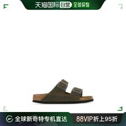 香港直邮Birkenstock 勃肯 女士 Arizona 卡其色皮质便鞋 1019377