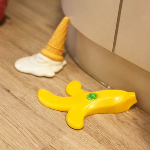 创意硅胶门阻香蕉门档冰淇淋，造型门档免打孔门塞儿童防夹手门卡