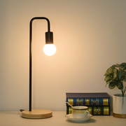 北欧简约工作书实桌木小台灯，现代创意个性卧室床头灯学习专用台灯