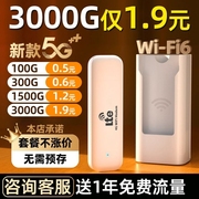 首年免费随身wifi20245g无线移动网络wifi流量，网卡wilf车载免插卡，路由器高速便携带适用华为手机智能数据