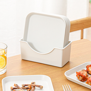 日本家用吐骨碟餐桌垃圾，渣盘6寸桌面，食品级小吃零食盘水果盘套装
