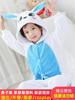 小兔子演出服儿童兔子衣服男童睡衣珊瑚绒连体睡袋幼儿园舞蹈服冬