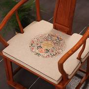 中式红木椅子坐垫太师椅圈椅，实木家具沙发官帽茶，椅垫乳胶座垫定制