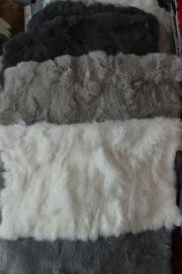 拼接兔毛毯子家居地毯，飘窗垫服装袖子内胆面料，宠物垫子獭兔毛布料