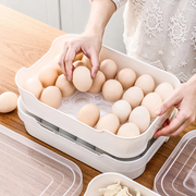 鸡蛋收纳盒冰箱用厨房食品保鲜盒，饺子盒冻饺子多层盒子装鸡蛋神器