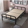 折叠床午休单人床实木床板，1.2米简易双人，铁架家用小床硬板加固1米