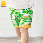 黄色小鸭童装婴儿短裤1-2岁男童夏季纯棉休闲裤撤柜宝宝