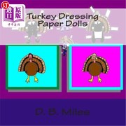 海外直订Turkey Dressing Paper Dolls 火鸡装纸娃娃