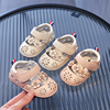 夏季女宝宝学步鞋不掉6-8-12个月，公主新生儿软底，防滑一岁婴儿鞋子