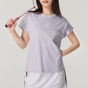 adidas阿迪达斯女装短袖T恤紫色2024夏圆领透气运动服IM8860
