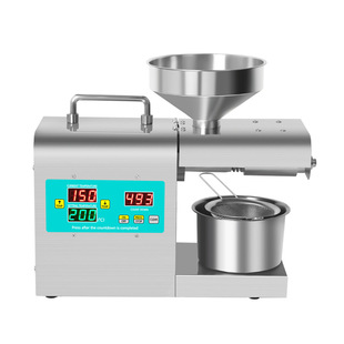 定制RG-312家用小型榨油机花生芝麻菜籽油压榨机全自动不锈钢厨房