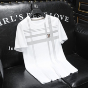 f3015-7037-p802024夏季男士丝光棉短袖，t恤(m-6xl)沙发图白色