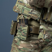 小钢蝎战术单联包背心，molle腰带快拔夹套，5.56m4单联匣附件包