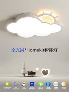 支持Siri苹果homekit智能LED儿童房卧室灯护眼吸顶灯网红云朵房间