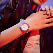 迦堤手表女款小巧精致时尚贝母盘不锈钢小表盘，法国水晶表腕表
