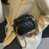 今年流行链条包包女士2024软皮包质感斜挎小包多层单肩通勤包