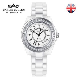 英国小众品牌j12白色，真陶瓷全陶瓷，手表镶钻时尚女士女表