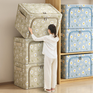 衣服收纳箱家用布艺衣柜，整理盒装衣物，折叠筐袋牛津布储物箱子神器
