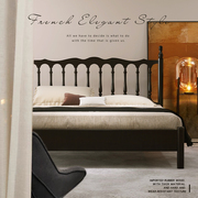 复古法式床黑色全实木温莎床，1.5m1.8m双人床现代简约美式床民宿风