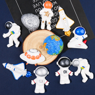 太空宇航员平面奶油胶手机，壳树脂饰品配件diy材料手工自制