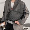 韩版时尚男士手拿包编织男女信封包潮，街头手抓包文件包ipad斜跨包
