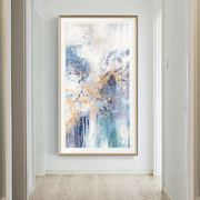 现代客厅抽象装饰画美式风格轻奢玄关过道走廊挂画竖版背景墙壁画