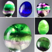 绿紫萤石原石天然水晶，矿物把玩diy奇石鱼缸，花盆造景扩香学习标本