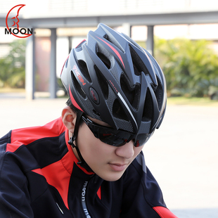 moon自行车骑行头盔一体成型山地车头盔公路骑行装备平衡车安全帽