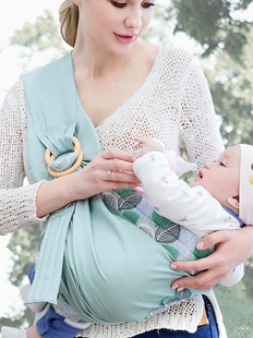 初生婴儿襁褓背带背袋单肩背带，斜侧抱袋横抱式，纯棉宝宝摇篮式抱带