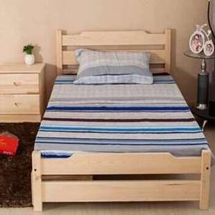 实木床双人单人床18大床15松木床1米松木家具12米儿童床可定