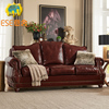 意舍美式皮沙发真皮头层牛皮，乡村复古高端品质小户型客厅123组合