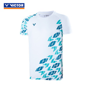 23VICTOR胜利羽毛球服装男女款比赛系列针织T恤T-30020+31020