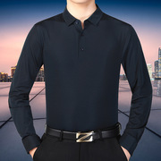 中年男士山羊绒长袖t恤2020秋季薄款时尚休闲品牌打底衫常规冬季