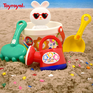 Toyroyal皇室玩具沙滩组玩具套装儿童铲子小桶宝宝戏水挖沙