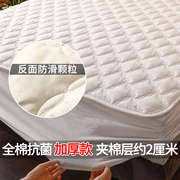 抗菌阻螨床笠纯棉加厚夹棉床护垫保护套，防尘席梦思床垫罩防滑固定