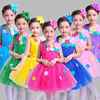 六一儿童演出服女童蓬蓬纱裙幼儿，公主裙表演服少儿，亮片合唱服舞蹈