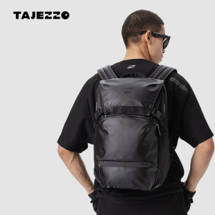 TAJEZZO探迹者原创小型双肩包男女同款书包黑色背包运动旅行包N7S