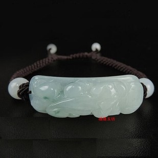 红绳貔貅手链男女款，缅甸翡翠老坑玉石，手串情侣饰品民族风礼物