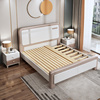 白色实木床烤漆1.8米现代简约小户型1.5床主卧高箱储物单双人婚床