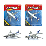 外贸儿童玩具飞机 合金回力客机 波音空客飞机模型玩具
