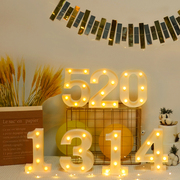 LED数字灯求婚表白创意装饰布置宝宝周岁生日礼物后备箱布置道具