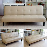 多功能1.8可折叠PU皮艺沙发小户型皮革沙发单人双人三人折叠沙发